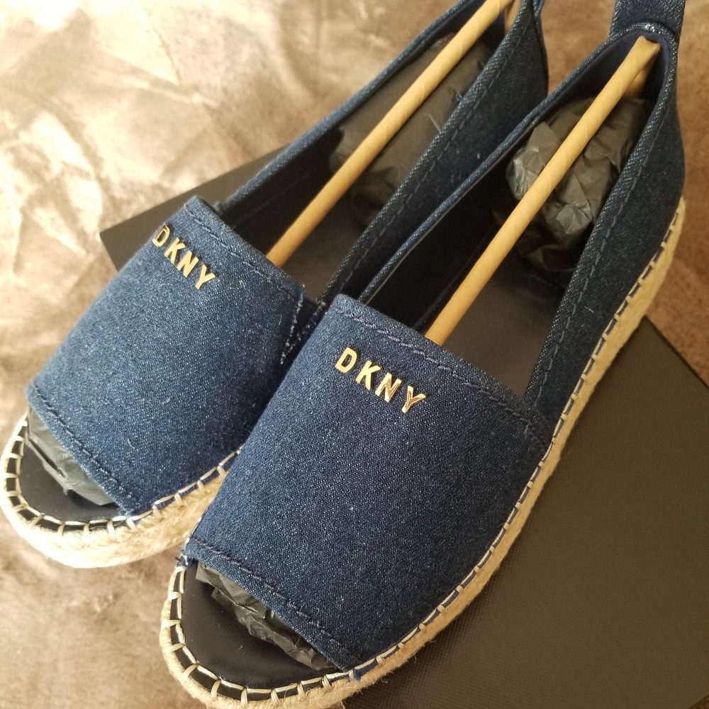Size 11 & 8 DKNY Mer Espadrilles in Denim